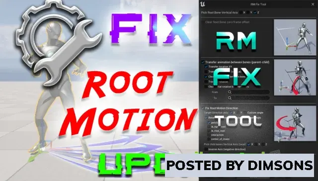 Unreal Engine Code Plugins Root Motion Fix Tool v1.6 (5.1, 5.3)