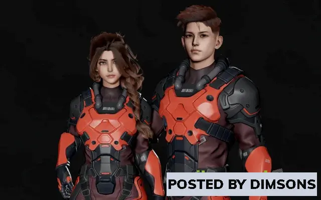 Unreal Engine Characters Stellar Trooper v4.19+