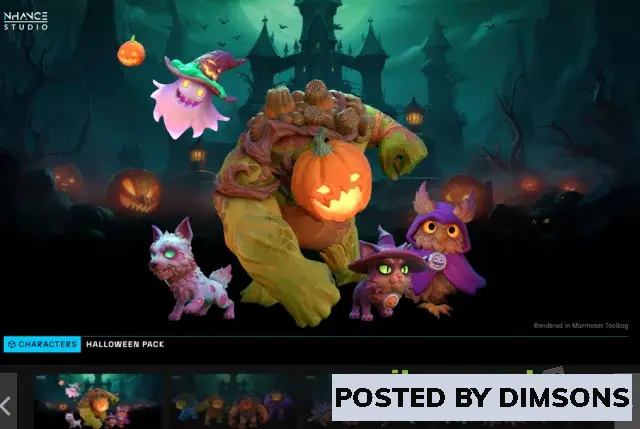 Unreal Engine Characters Stylized Halloween Pack #2 v4.18+