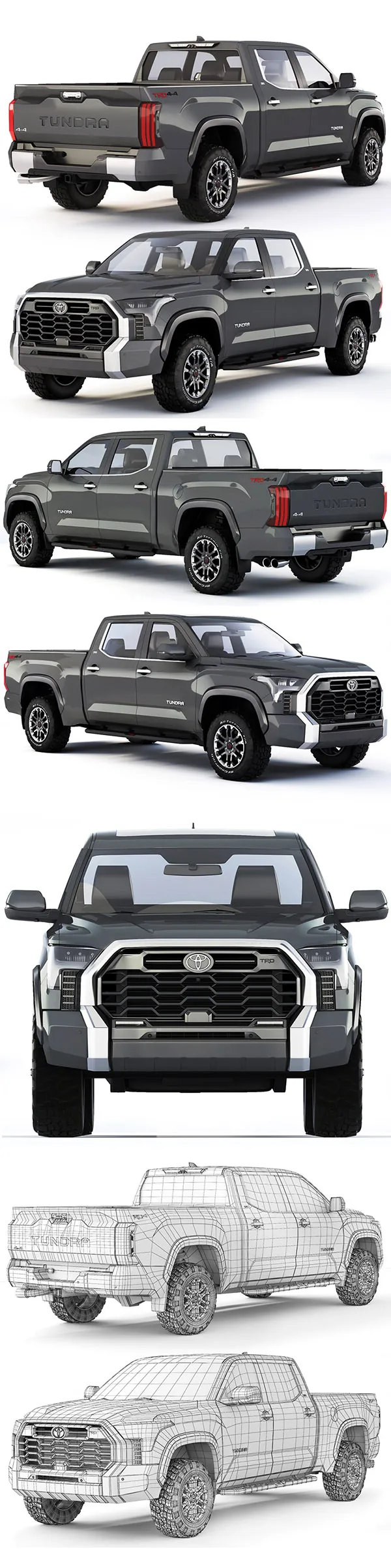 Toyota Tundra SR5 TRD 2022 3D Model
