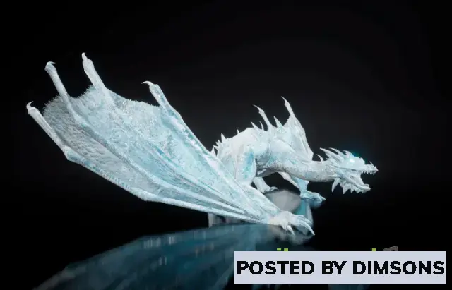 Unreal Engine Characters Winter Dragon (Wyvern) v4.26+