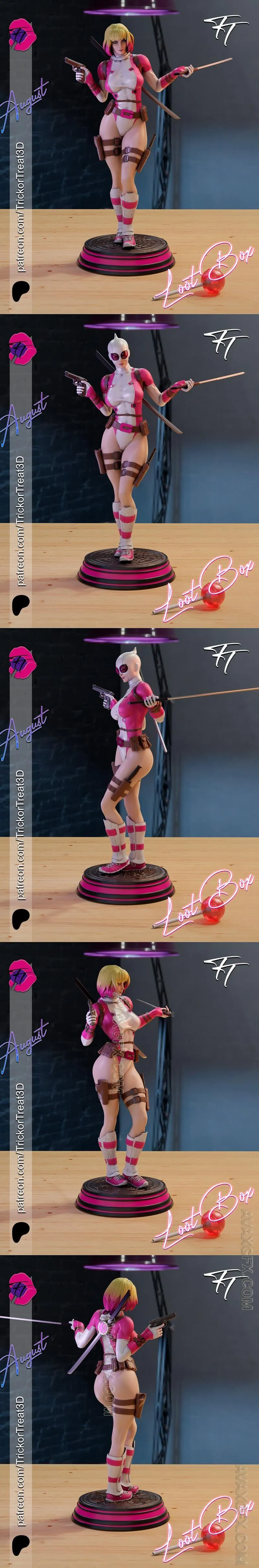 Trick or Treat - Gwenpool - STL 3D Model