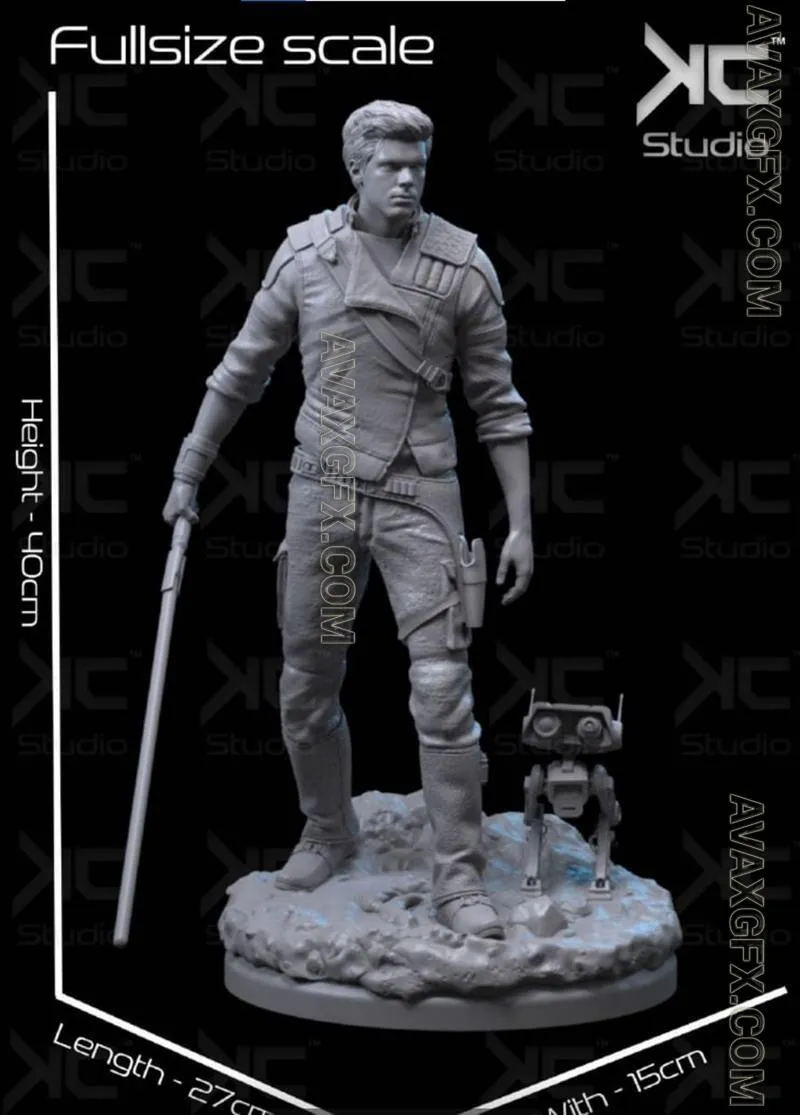 KC Studio - Cal Kestis - STL 3D Model