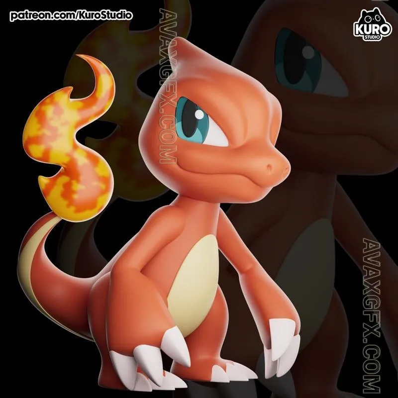 Kuro Studio - Charmeleon - STL 3D Model