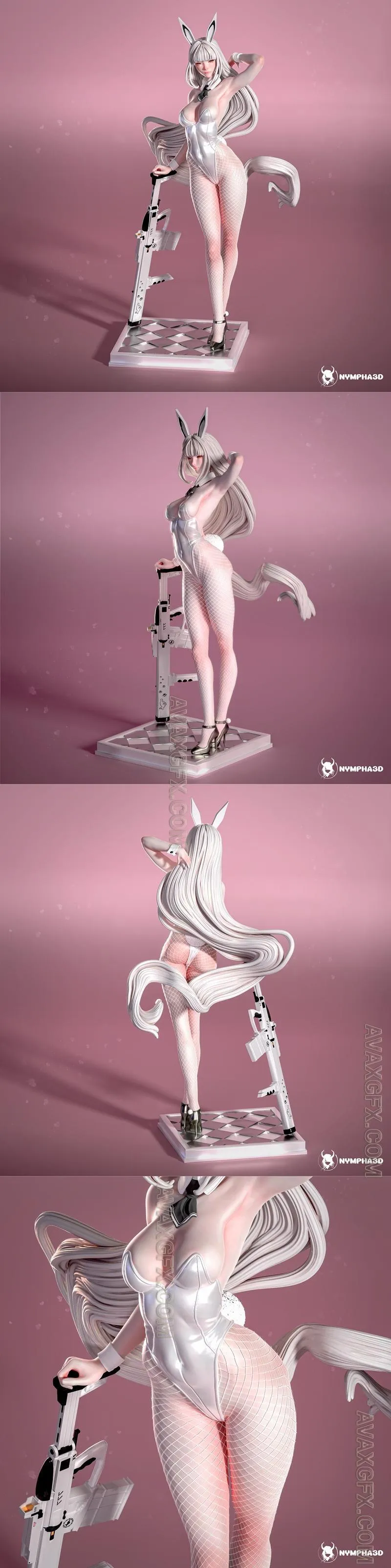 Nympha Blanc - STL 3D Model