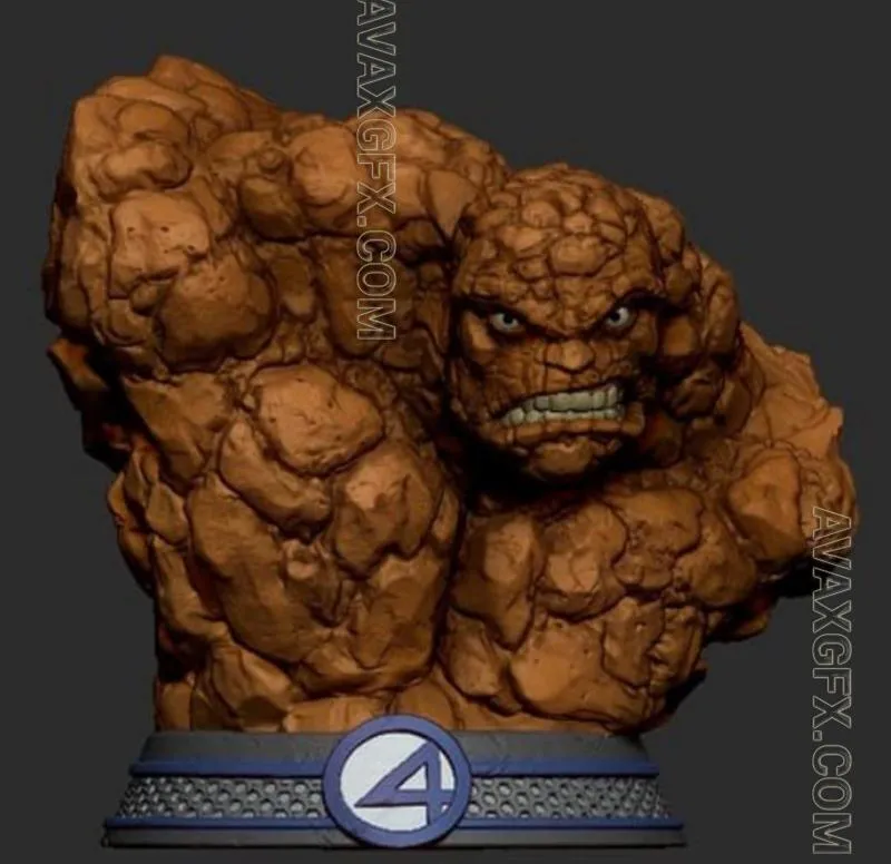 3D Mind - The Thing Bust - STL 3D Model