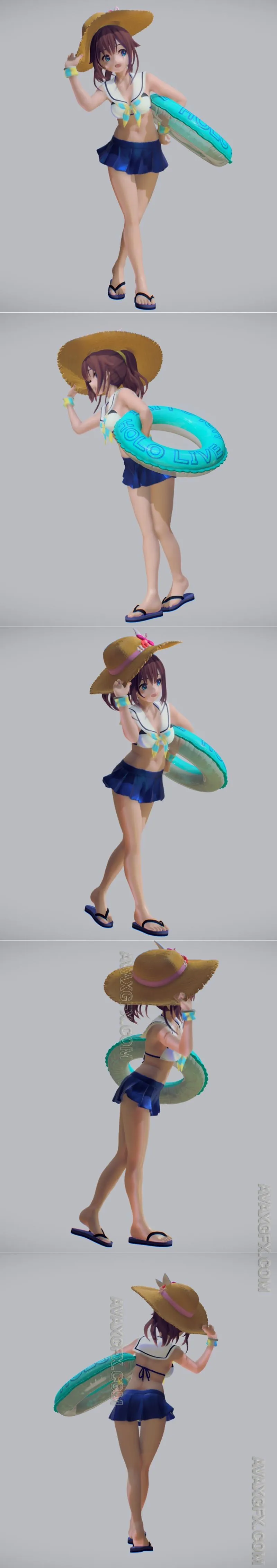 Tokino Sora Holo Live Summer ver - STL 3D Model