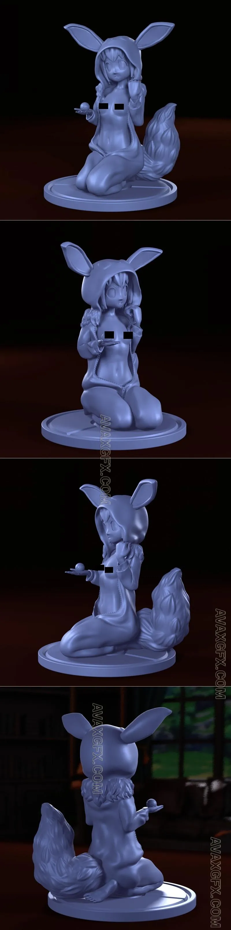 Eevee Trainer - STL 3D Model