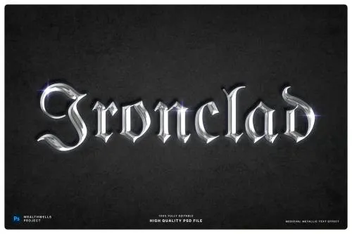 Medieval Metallic Text Effect - LATZ3TW