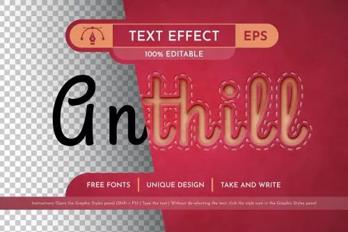 Anthill Editable Text Effect - 279646660
