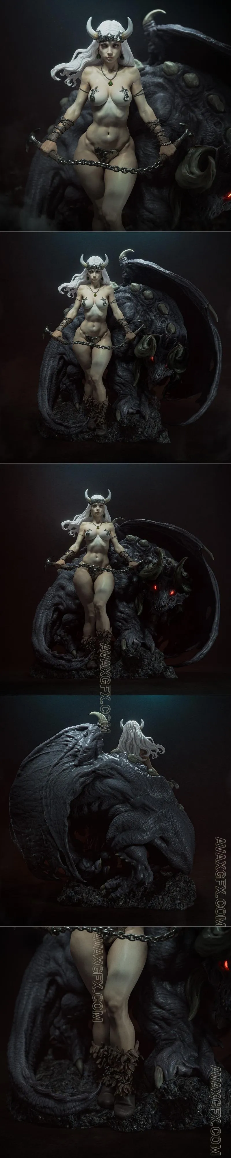 Ca 3d Studios - Demon Queen - STL 3D Model
