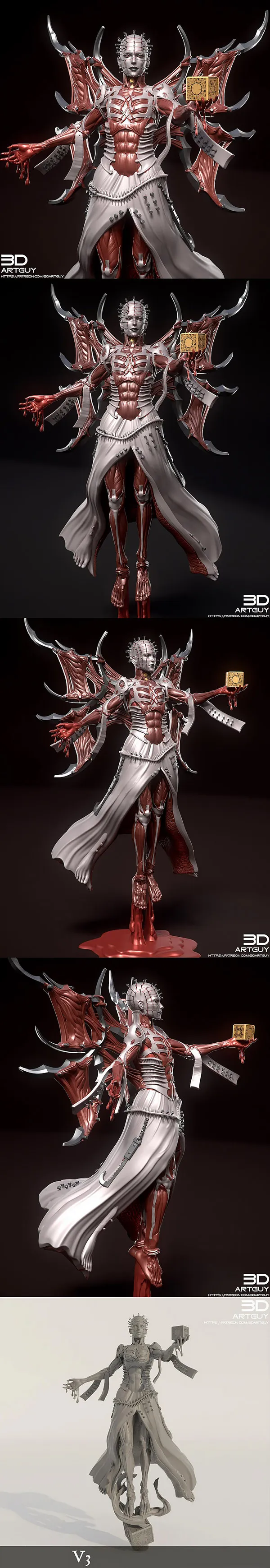 Hell Priestess V3 Parts – 3D Print