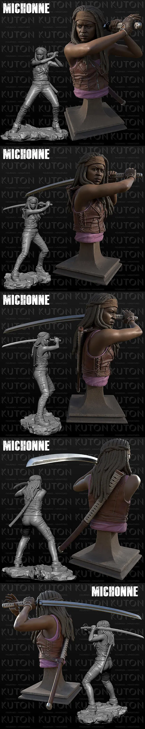 Michonne – Walking Dead – 3D Print