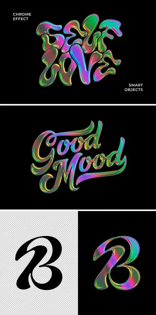 Holo Chrome Logo Effect - 284226020