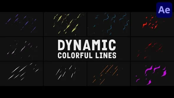 Dynamic Colorful Lines for After Effects 54566008