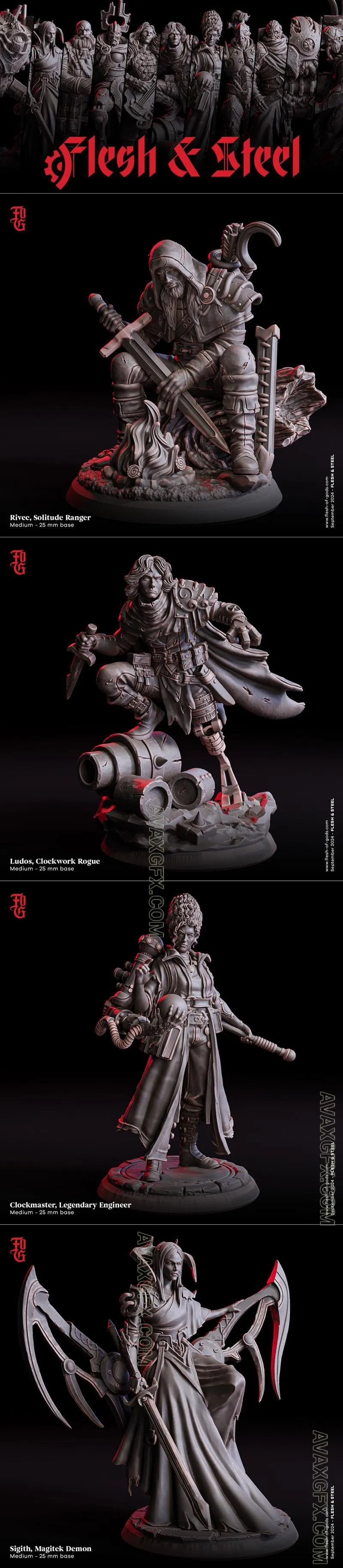 Flesh Of Gods - Flesh and Steel September 2024 - STL 3D Model