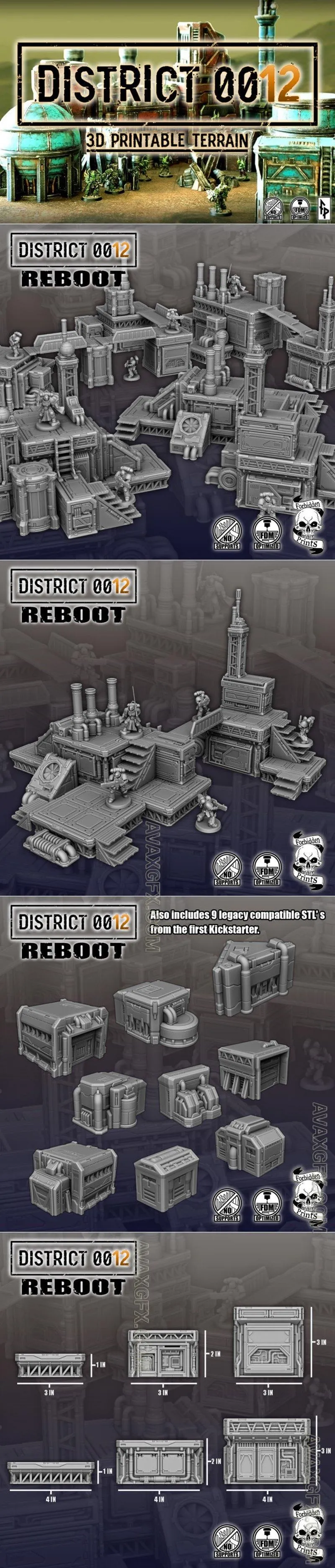 Forbidden Prints - District 0012 - STL 3D Model