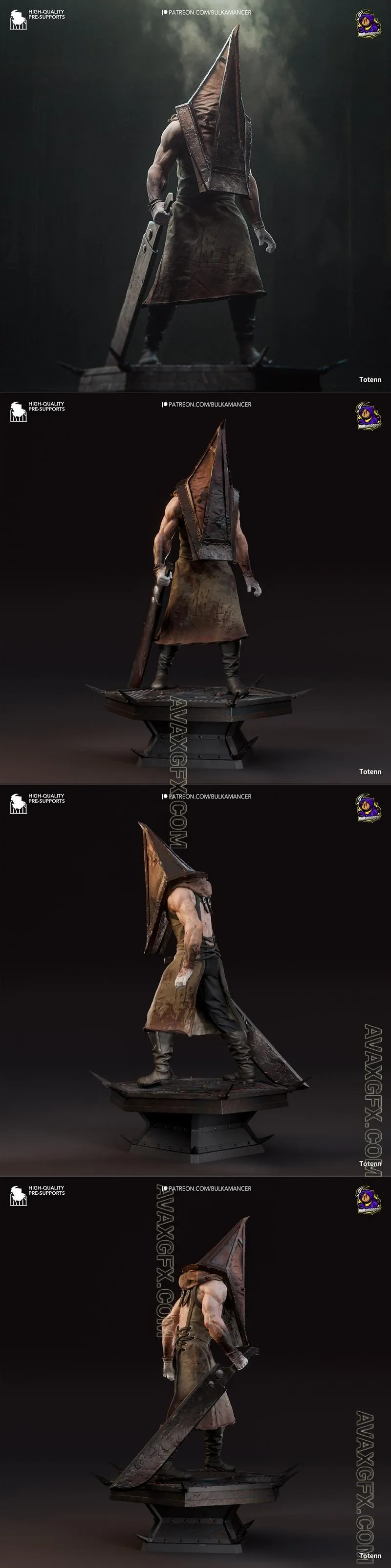Bulkamancer Sculpts - Pyramid Head - STL 3D Model