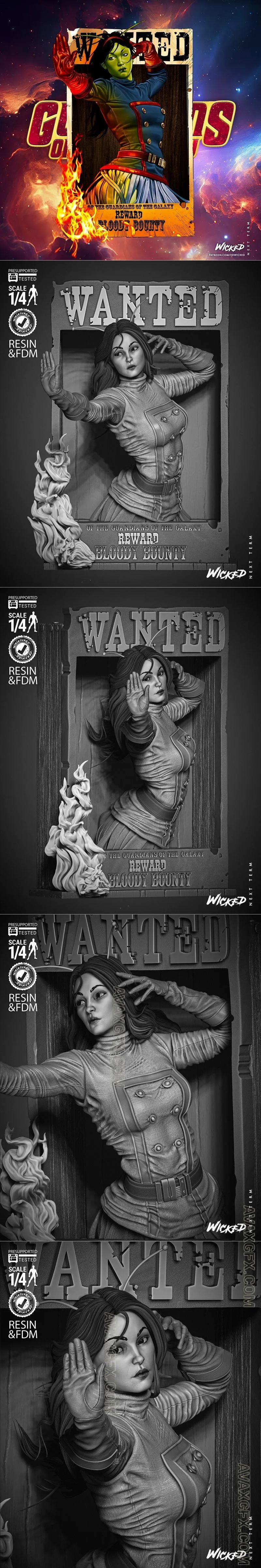WICKED - Mantis Comic Version Poster Bust - STL 3D Model