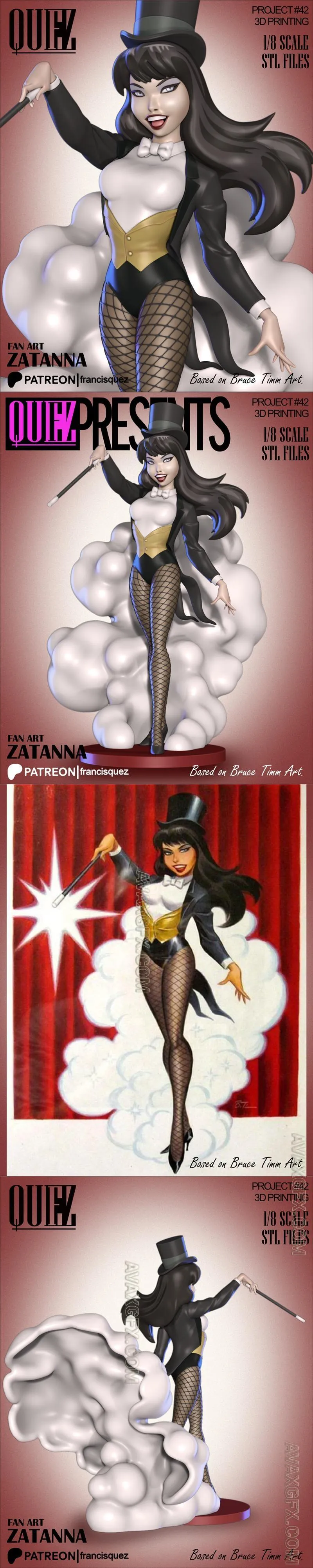 Francis Quez - Zatanna Bruce Timm style version - STL 3D Model