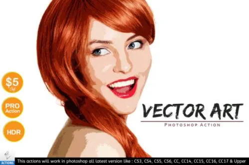Vector Art - Photoshop Action - 1634312