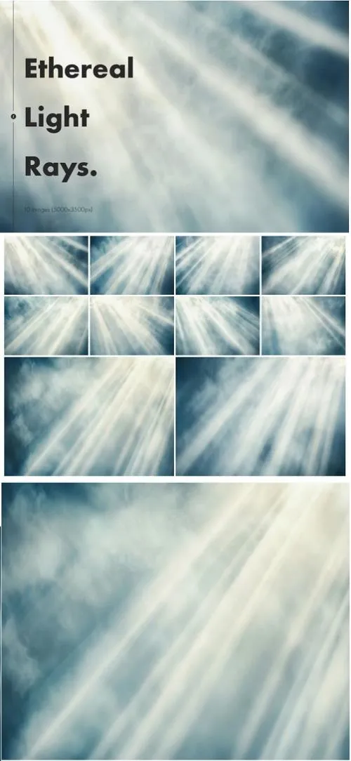 Ethereal Light Rays Backgrounds U2YMPRW