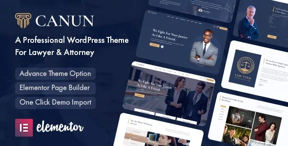Canun - Lawyer & Attorney WordPress Theme 33982219