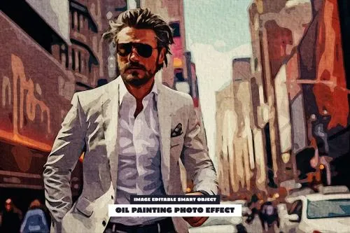 Oil Painting Photo Effect - 283779388