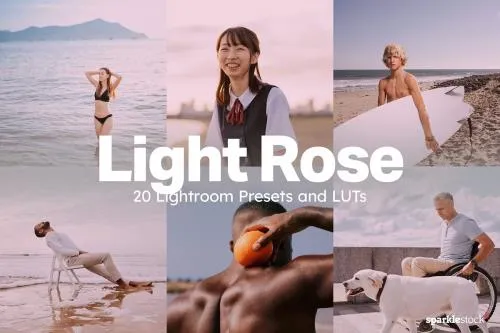 20 Light Rose Lightroom Presets LUTs - 282735479