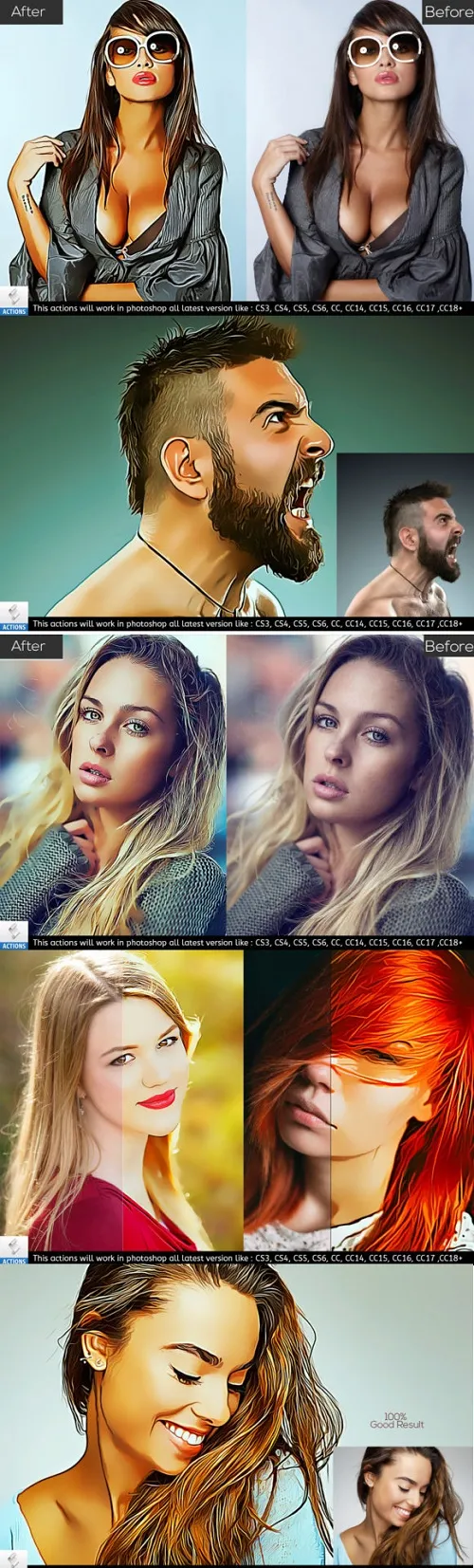 Real Painting Photoshop Action - 2327936