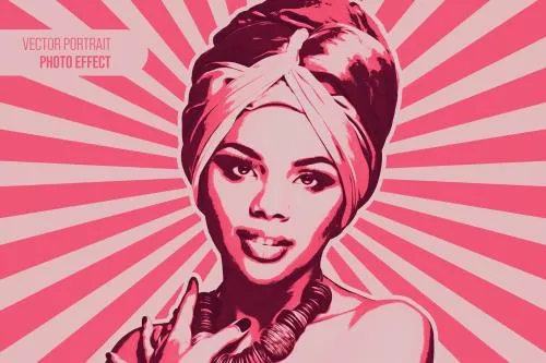 Vector Portrait Photo Effect - KRLATSM