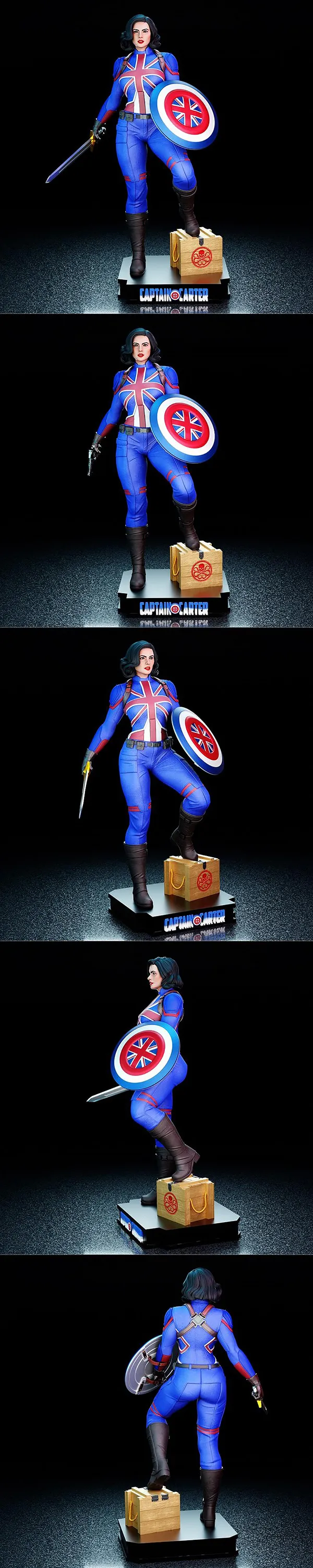 Captain Carter – 3D Print