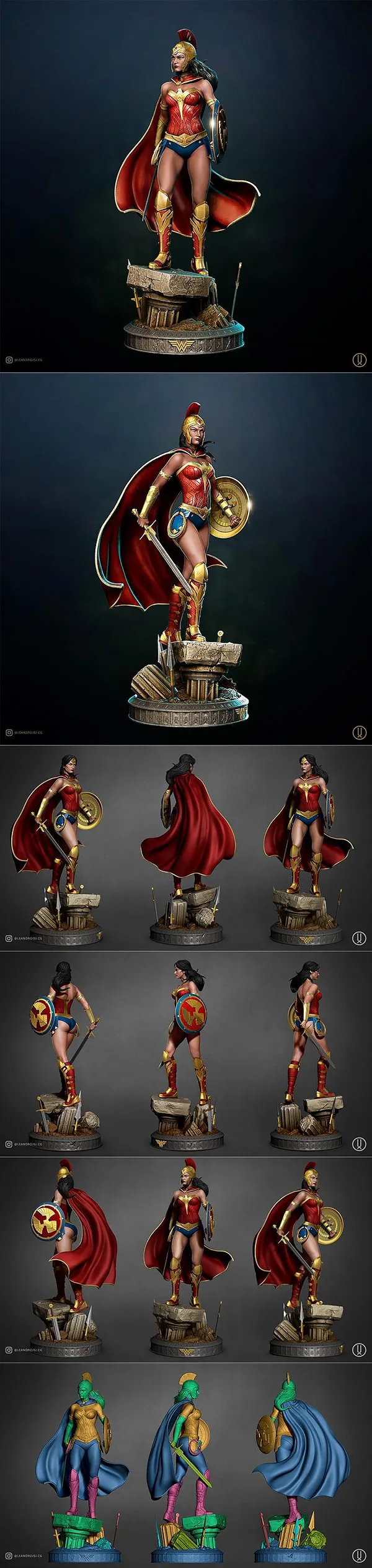 Warrior Wonder Woman – 3D Print