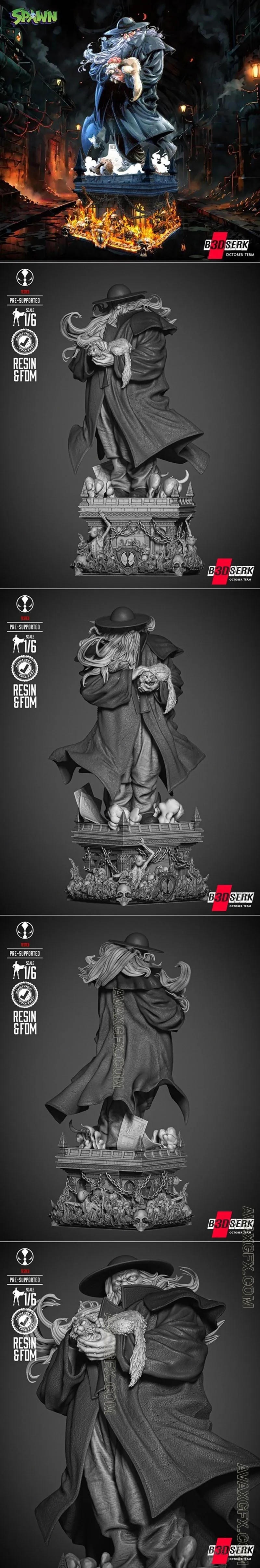B3DSERK - Cogliostro Sculpture - STL 3D Model