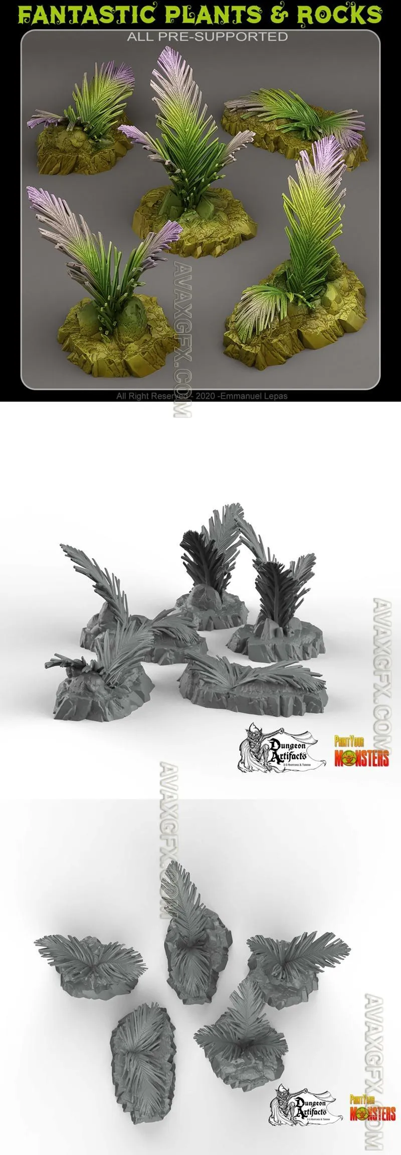Venusian Ferns - STL 3D Model