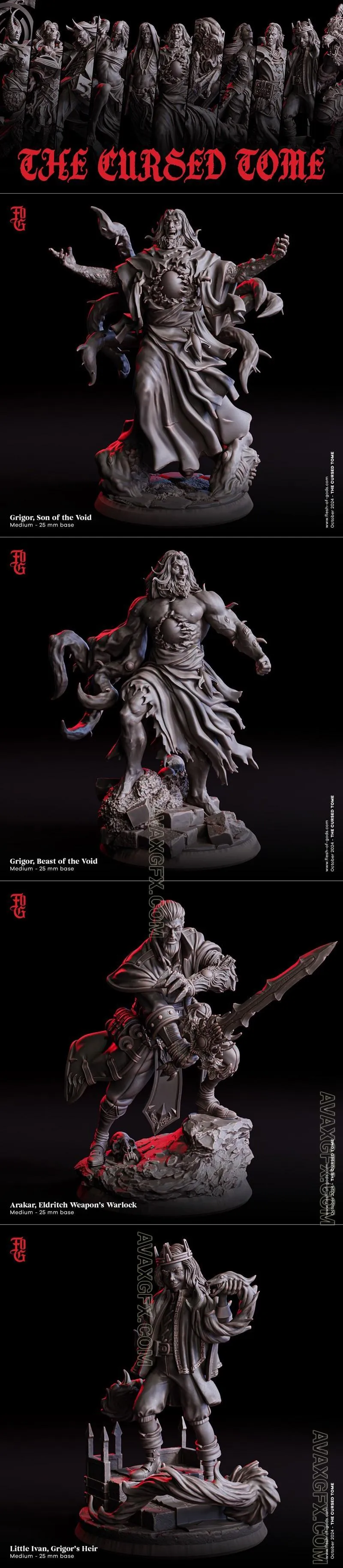Flesh Of Gods - The Cursed Tome October 2024 - STL 3D Model