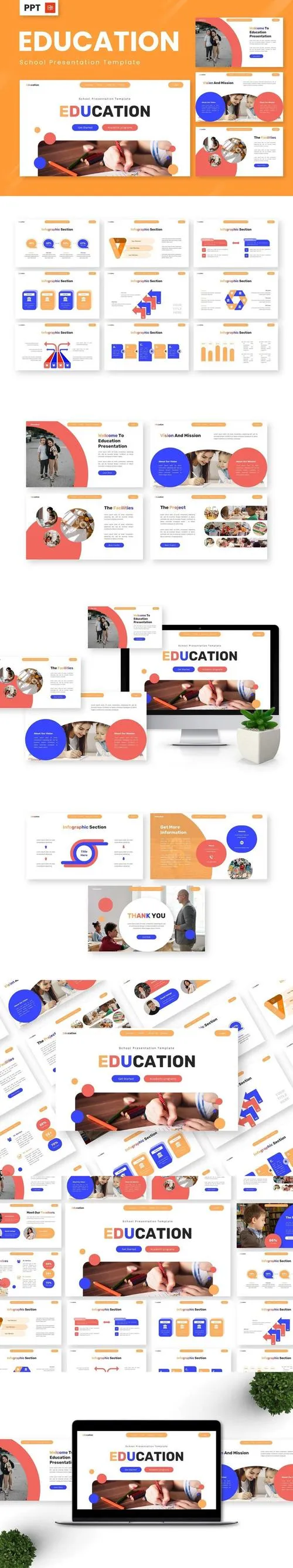Education - School Powerpoint Templates QMJMYZB