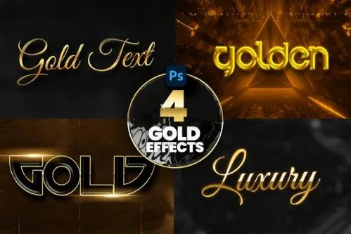 Gold Text Effect - NDW3S7L